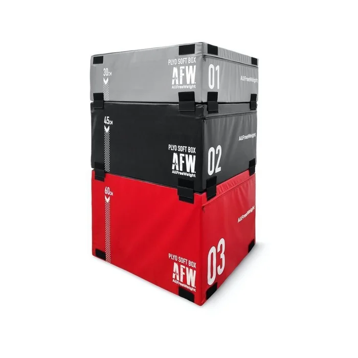 Accessoire de pliométrie AllFreeWeight (x3) [Taille 90x75x30/45/60 cm]