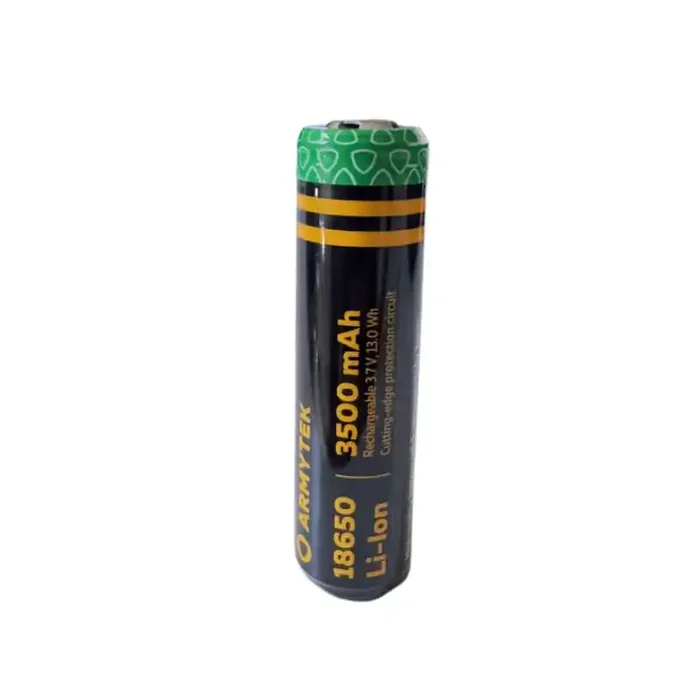Accu 18650 3500mAh Li ion Protégée Armytek Livraison Gratuite