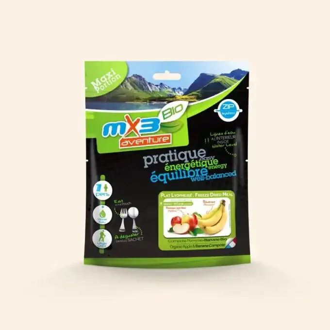 Acheter Direct Compote lyophilisée MX3 Compote Pomme-Banane Bio