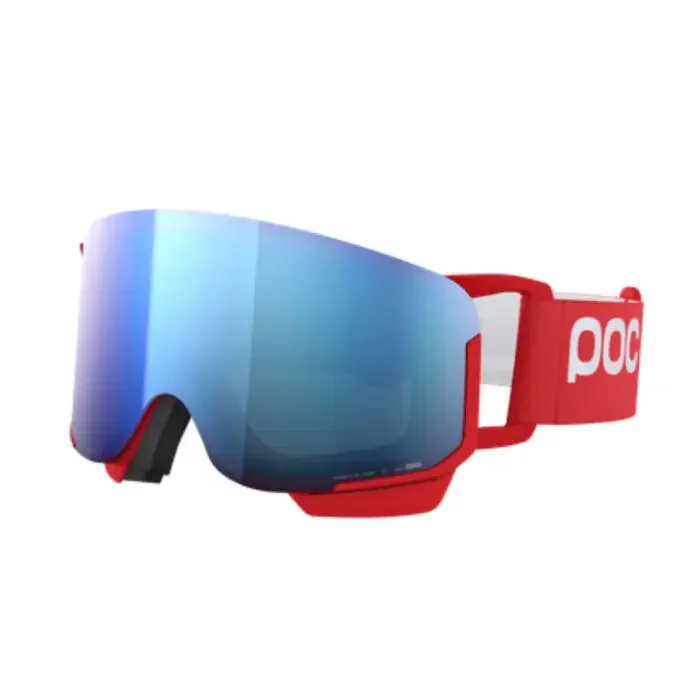 Acheter En Ligne Masque de ski POC Nexal Mid – Prismane Red / Partly Sunny Blue