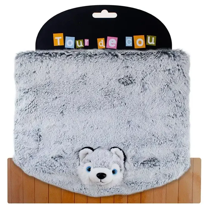 Acheter En Ligne Tour de cou Peluche Husky Dani Créations