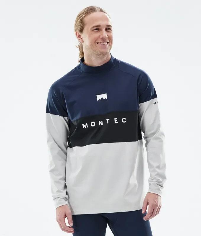 Achetez Aujourd’hui Montec Alpha Tee-shirt thermique Homme Dark Blue/Black/Light Grey