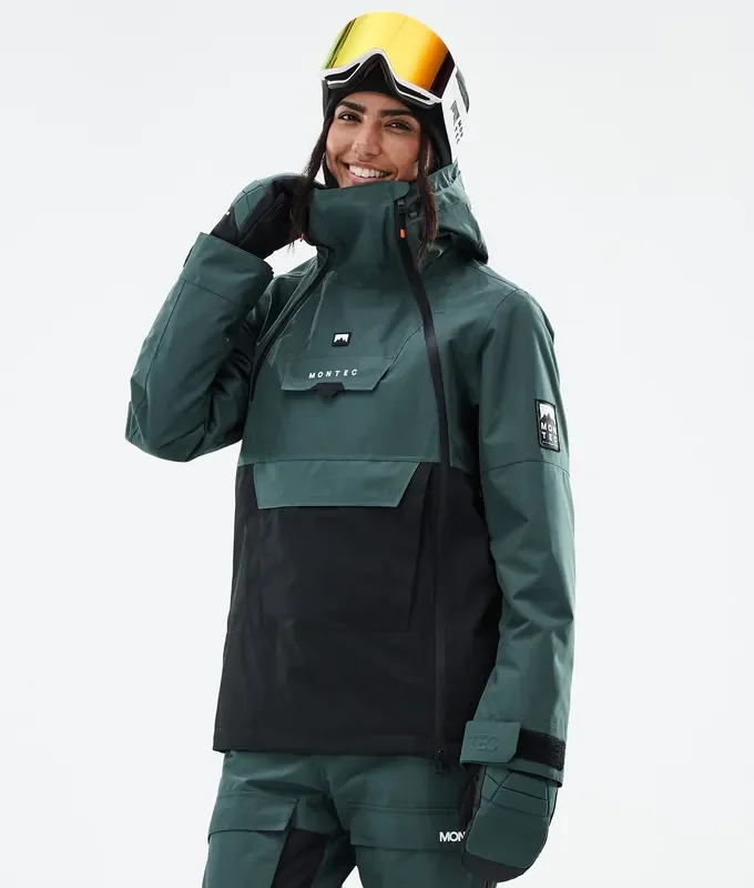 Achetez Aujourd’hui Montec Doom W Veste Snowboard Femme Dark Atlantic/Black