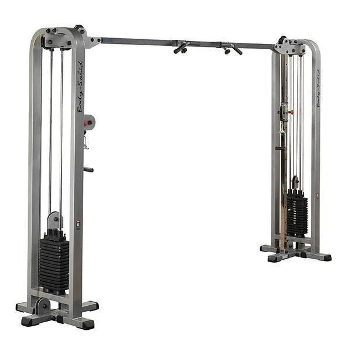 Appareil de musculation câble cross over avec pile de poids 2 x 105 Kg ProClubLine [Taille 396,3x89x231 cm]