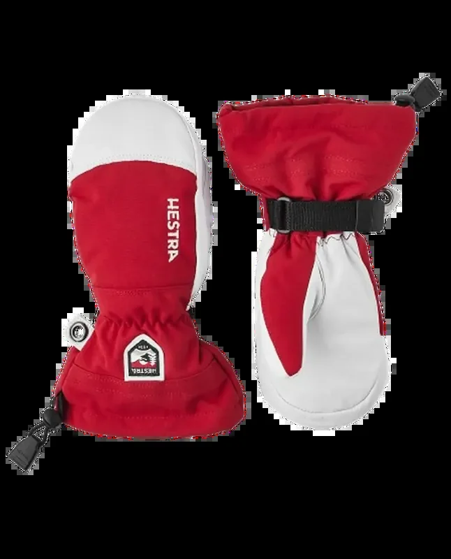 Army Leather Heli Ski Junior Mittens Offre Exclusive