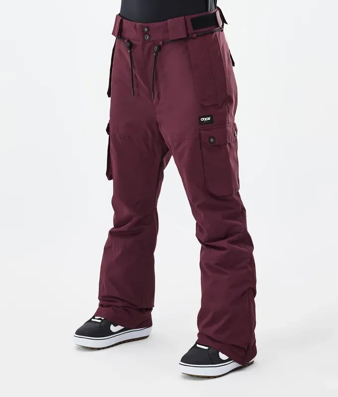 Artisanat Dope Iconic W Pantalon de Snowboard Femme Don Burgundy