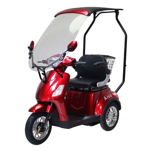 Arvo Scooter de Movilidad con Toldo P500 Rojo