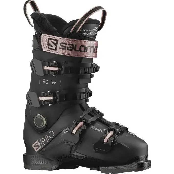 Authentique Chaussures de ski Salomon S/PRO 90 W GW Black / Rose Gold / Belluga