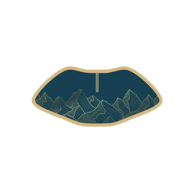 Authentique Diezz PROTECTION VISIERE Gold Mountains