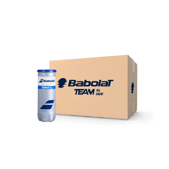 Babolat Pelotas de tenis Team All Courts Caja de 24 Tubos de 3 pelotas