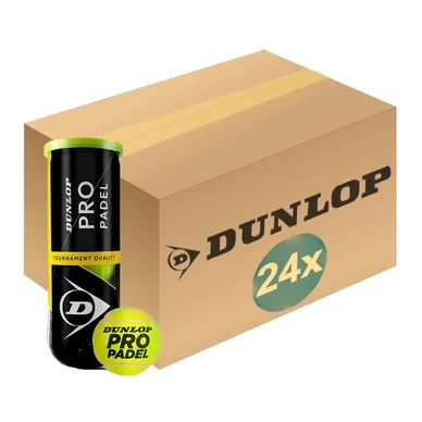 Balle de Padel Dunlop Pro Padel 3-Boîte (Carton 24×3)