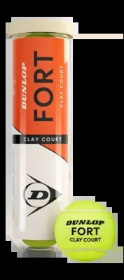 Balle de Tennis Dunlop Fort Clay Court Tube de 4 balles (2025)