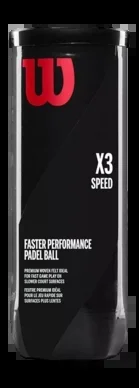 Balles de Padel Wilson X3 Speed (3 balles)