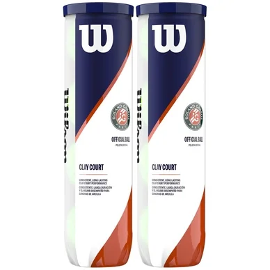 Balles de tenis Wilson Roland Garros Clay (2 x 4-Tin)