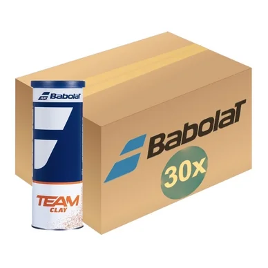 Balles de Tennis Babolat Team Clay Yellow (Boîte 30 x 3)