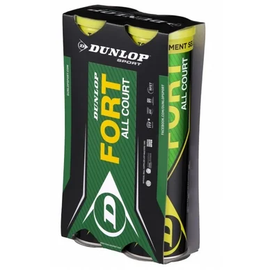 Balles de Tennis Dunlop Fort All Court TS 2X4-Tin Cartonette