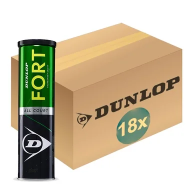 Balles de Tennis Dunlop Fort All Court TS 4 Balles (Boîte de 18×4)