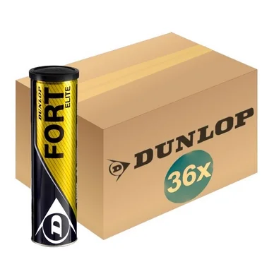 Balles de Tennis Dunlop Fort Elite x4 (Carton 18×4)
