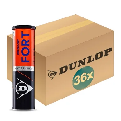 Balles de tennis Dunlop Fort Max TP 4-Tin (Boîte de 36×4) 2020