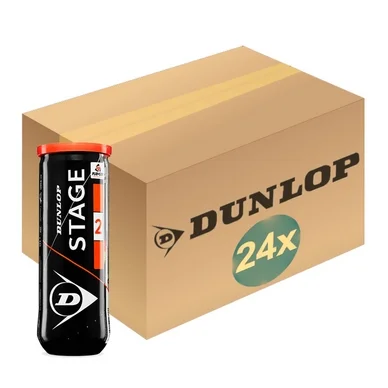 Balles de tennis Dunlop Stage 2 Orange 3 Balles (Boîte 24×3) 2020