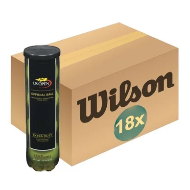 Balles de tennis Wilson US Open XD 4-Tin (Carton 18×4)
