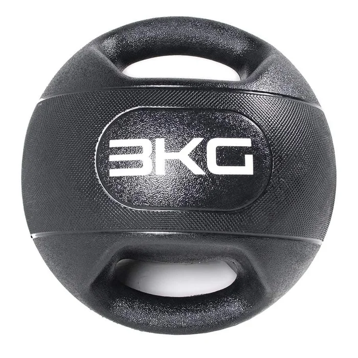 Ballon d’entraînement double prise O&rsquo;live Fitness 3 kg [Taille 23 cm]