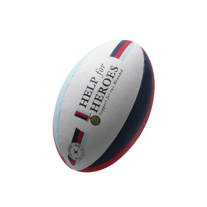 Ballon de rugby Gilbert Supporter Help The Heroes [Taille  5]