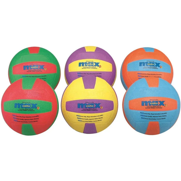 Ballons volley enfant Spordas Max (x6) [Taille  5]