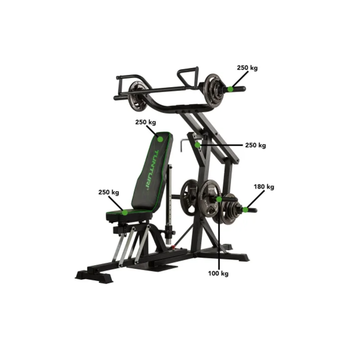 Banc de musculation Tunturi WT80 [Taille 164,4x114x182 cm]