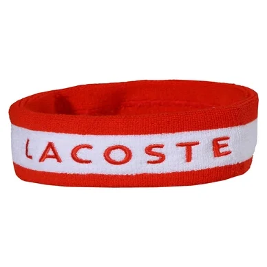 Bandeau Lacoste White Etna Red