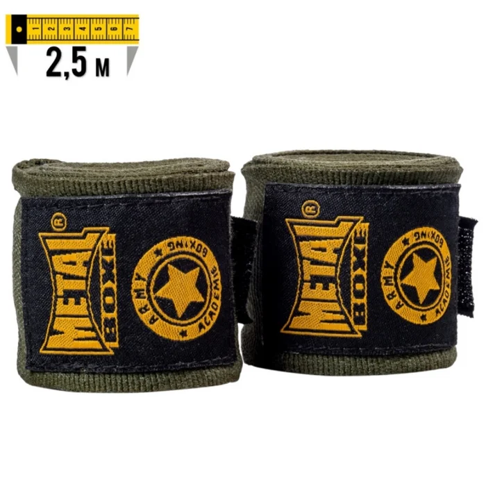 Bandes de boxe Metal Boxe Military [Taille 2,5 m]