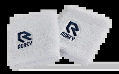 Bandes de Sueur Robey Mixed Double Wristbands Racket White