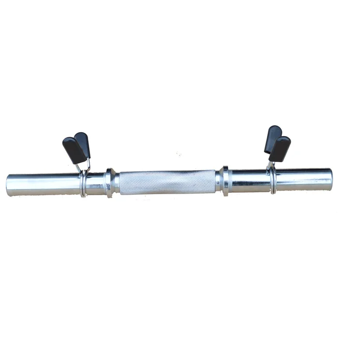 Barre d&rsquo;haltères 2kg + 2 stop disques Sporti [Taille 38 cm]