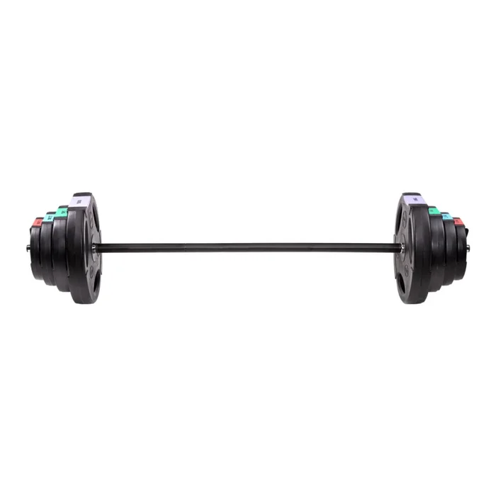 Barre de musculation réglagable avec plaques composites HMS GSP40