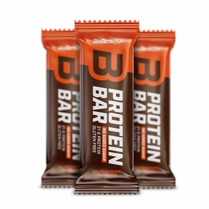 Barre proteiné Biotech USA – Caramel salé (x16)