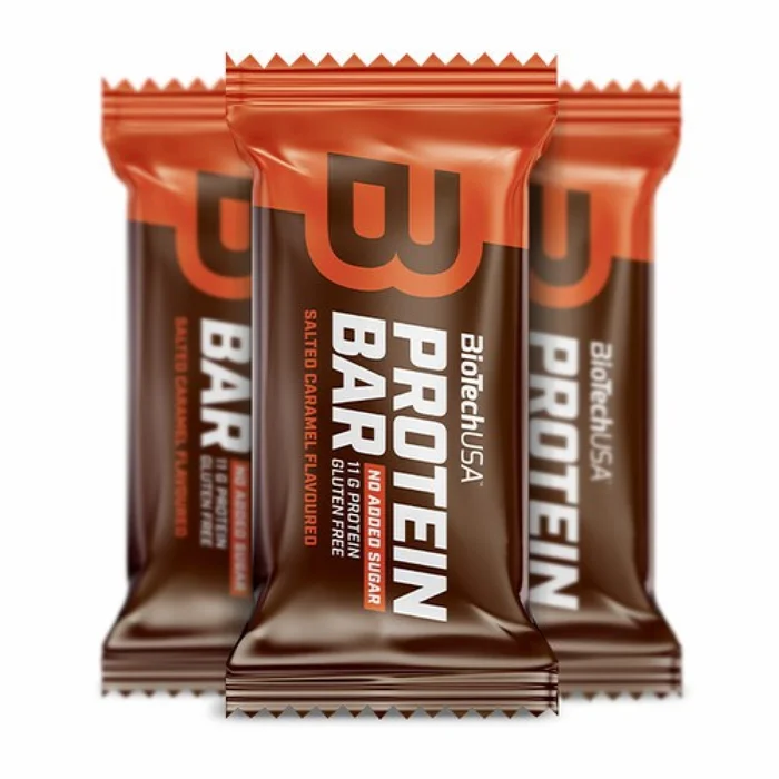 Barre proteiné Biotech USA – Caramel salé (x20)