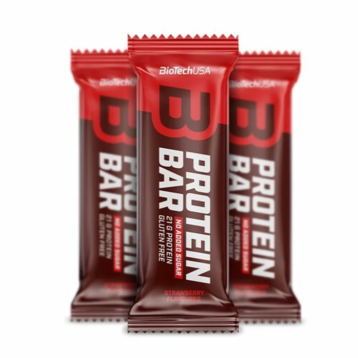 Barre proteiné Biotech USA – Fraise (x16)