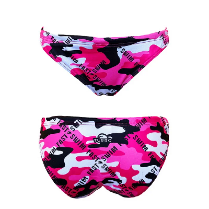 Bas de maillot de bain femme Turbo Mare&rsquo; Camo Letters [Taille S]