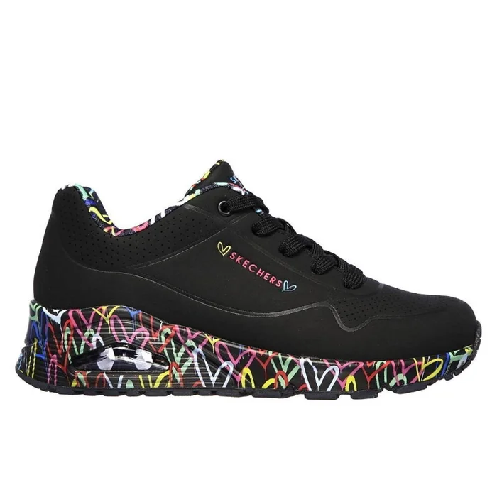 Baskets femme semelle imprimu00e9e de coeur uno loving love Skechers [Taille 35]