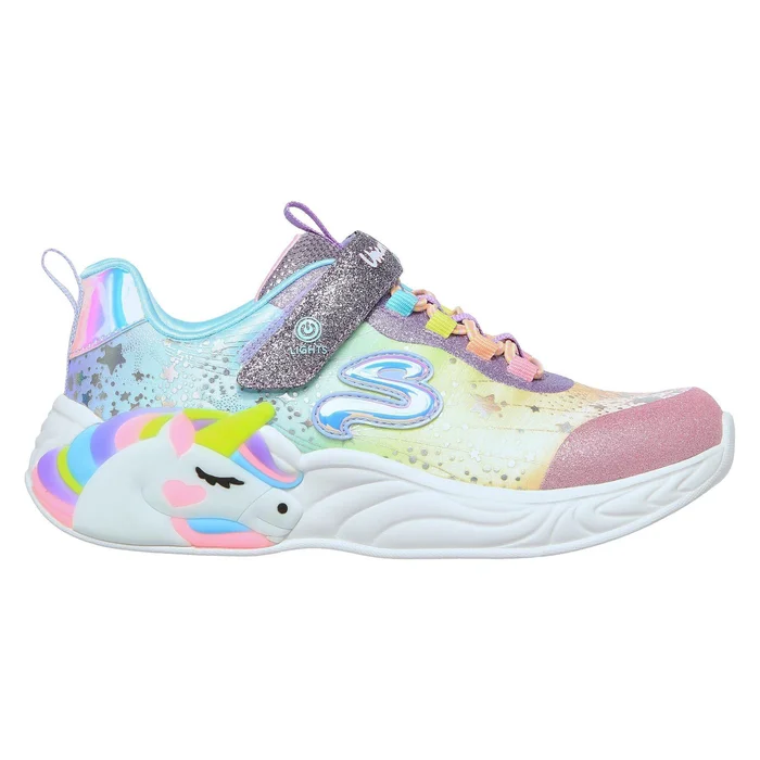 Baskets fille Skechers S-Lights Unicorn Dreams [Taille 28]