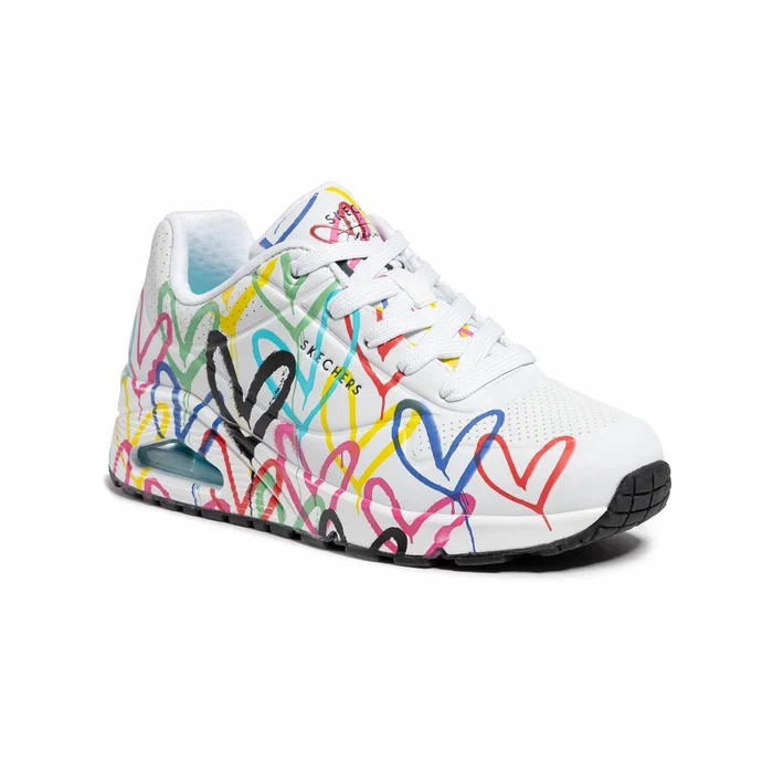 Baskets imprimu00e9 femme Skechers Uno Spread The Love [Taille 35]