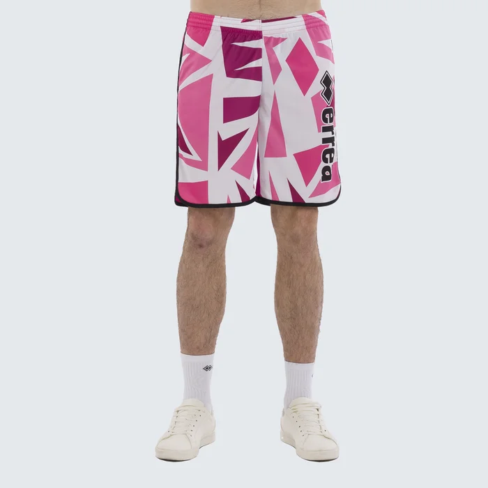 Bermuda bicolore à motifs géométriques pour homme