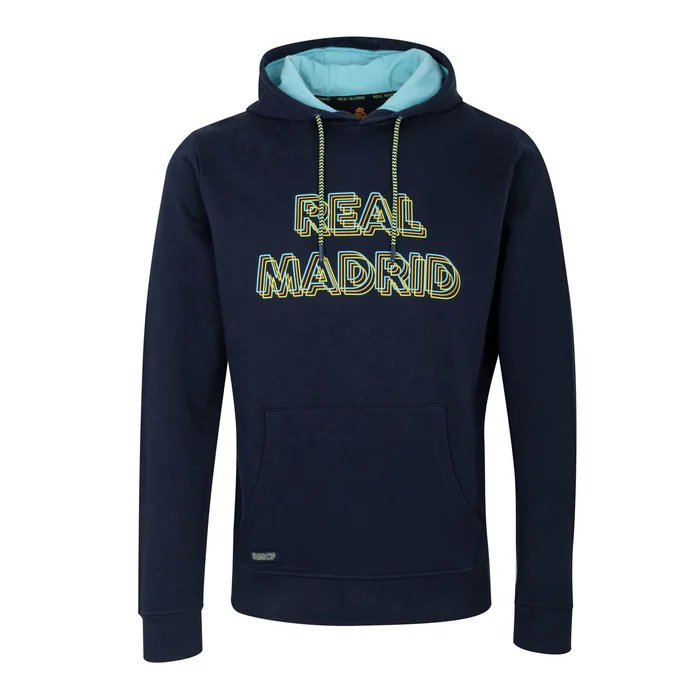Bernabeu Neon Lights Sweatshirt Hoodie Print Blue – Boutique Officiel Real Madrid CF