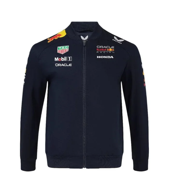 Blouson aviateur pour homme Castore Red Bull Racing F1, bleu nuit