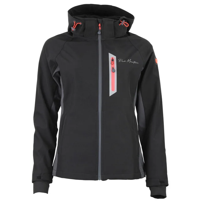 Blouson zippu00e9 contrecolle mesh femme Peak Mountain Softshell [Taille S]