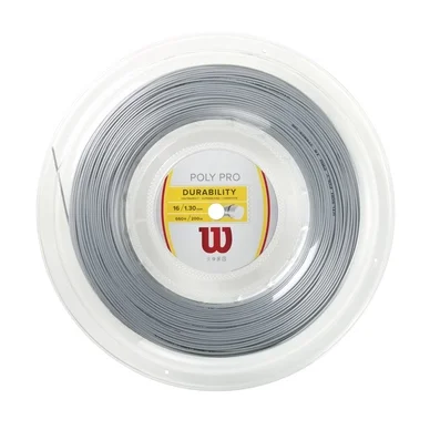 Bobine de cordage Wilson Poly Pro 16 Reel Silver