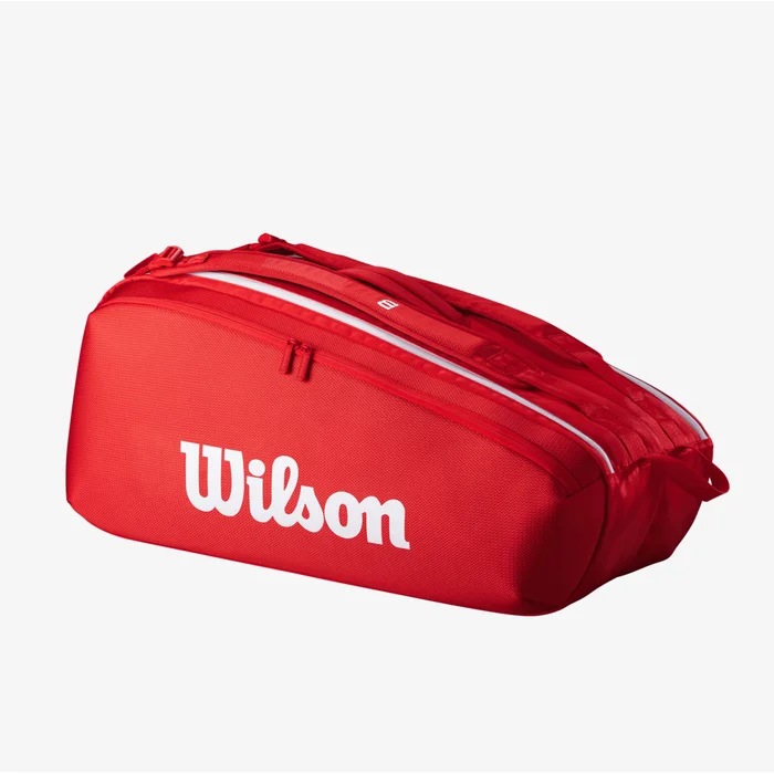 Bolsa de tenis 9 Raquetas Wilson Super Tour Rojo 2025