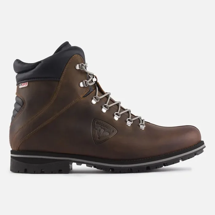 Bon Marché Bottines Chamonix marron ciré homme