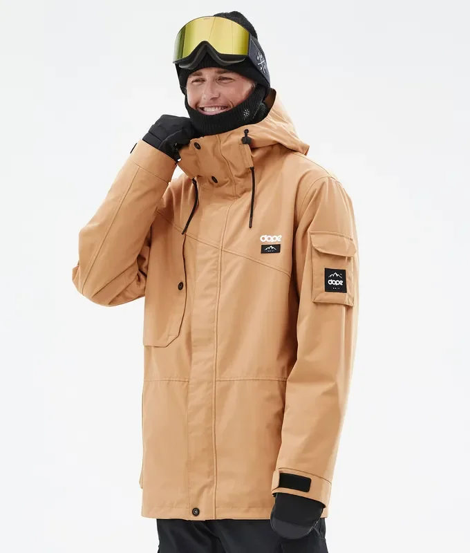 Bon Plan Dope Adept Veste Snowboard Homme Khaki Yellow
