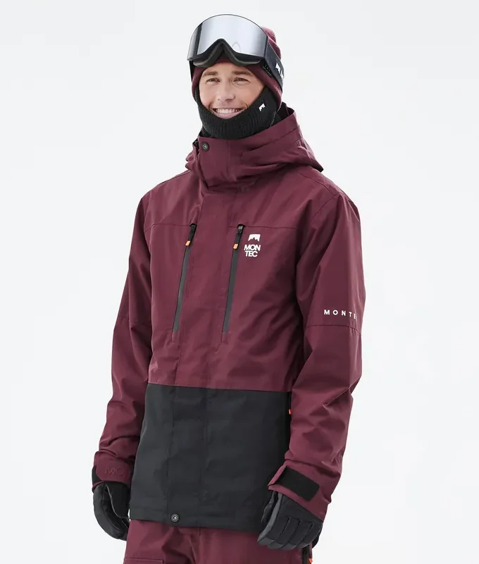 Bon Plan Montec Fawk Veste Snowboard Homme Burgundy/Black
